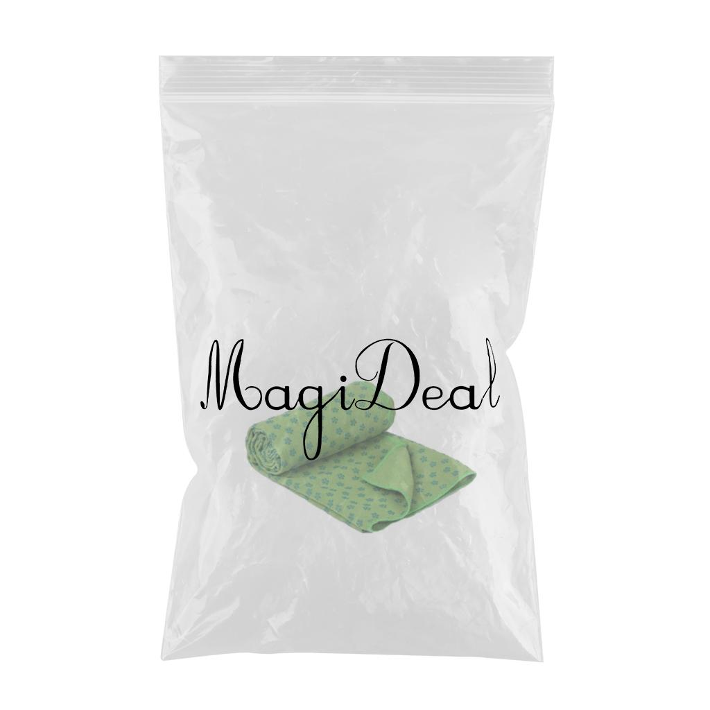 Yoga Mat Towel Microfiber Yoga Towel with Storage Bag 62*183cm green