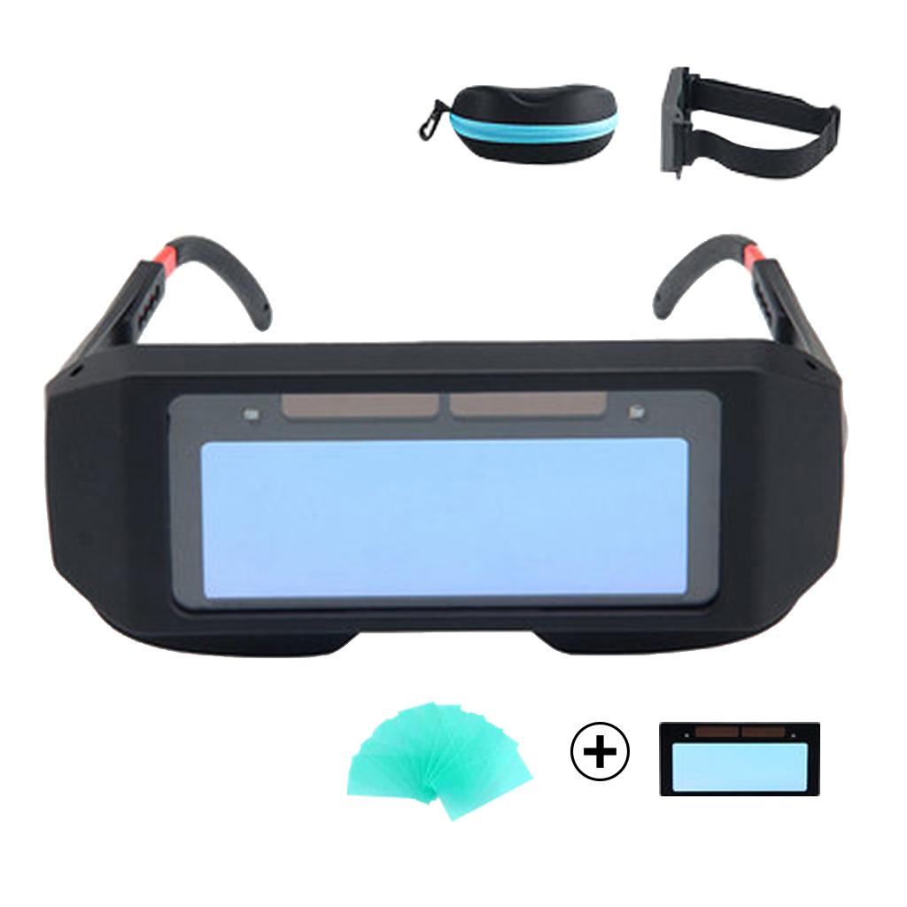 Solar Auto Darkening LCD Welding Goggles Soldering Eyewear Eyes Protection C