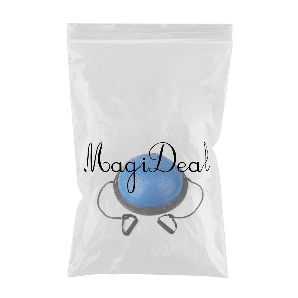 Half Ball Massage Ball Anti-Slip Exercise Balance Point Drawstring Blue A