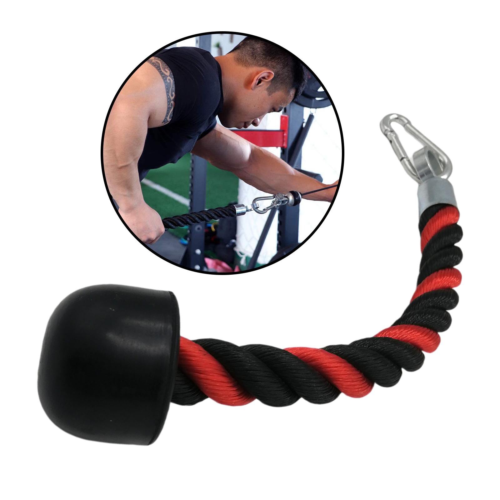 Triceps Rope Single Grip Pulley Cable Attachment Pull Down LAT Handle Red