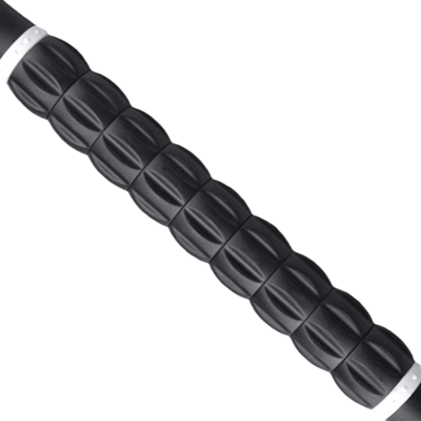 Muscle Roller Massage Stick for Athletes 17" Body Massager Black White