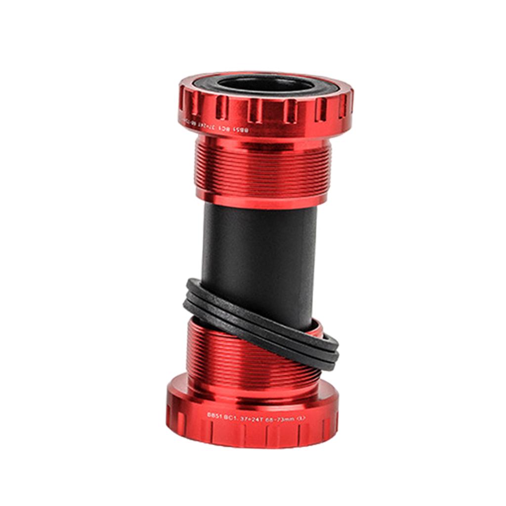 Bike Bottom Bracket MTB Road Bicycle BB51 24mm Threaded Component Parts Red