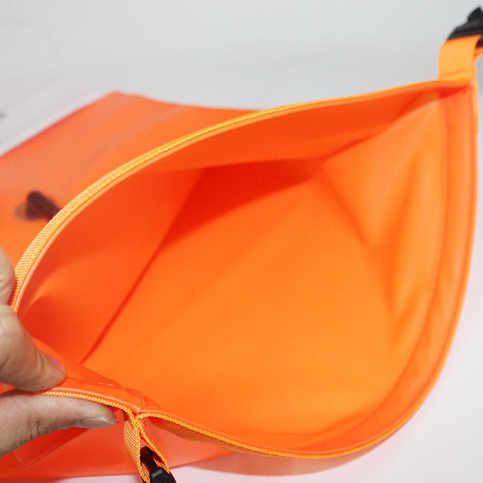 Swimming Tow Float with Dry Bag Water Swim Buoy Safety Floating Orange