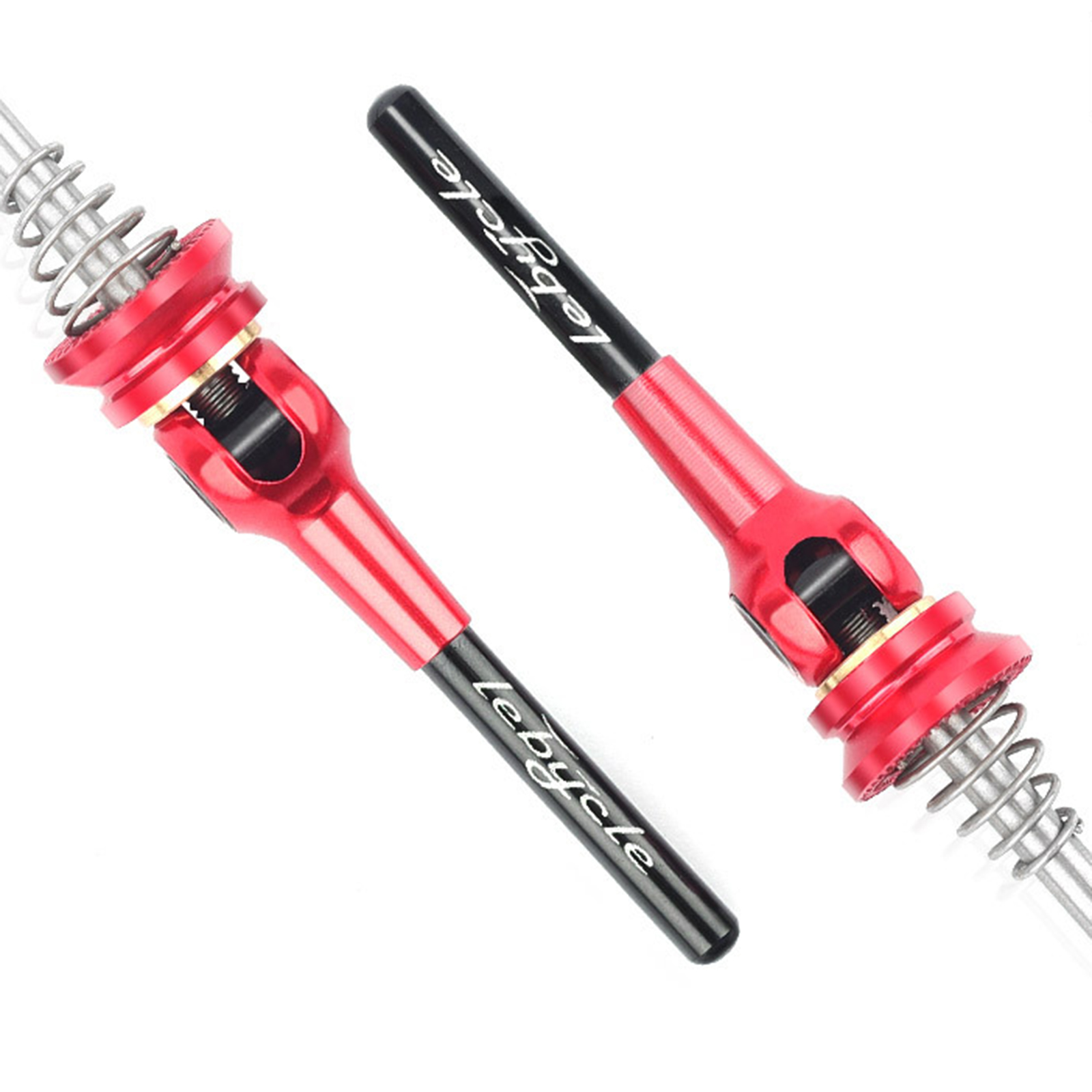 1 Pair Bicycle Skewers Titanium Quick Release Axle Mountain Bike Wheel Red