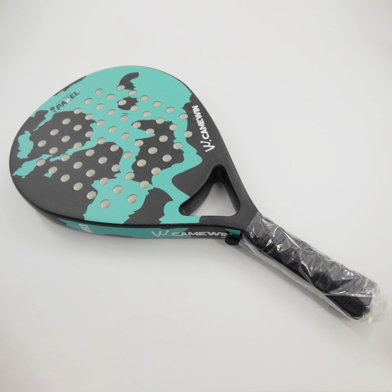 Pro Paddle Tennis Racket Student Beginner Adult Carbon Fiber Grit Face