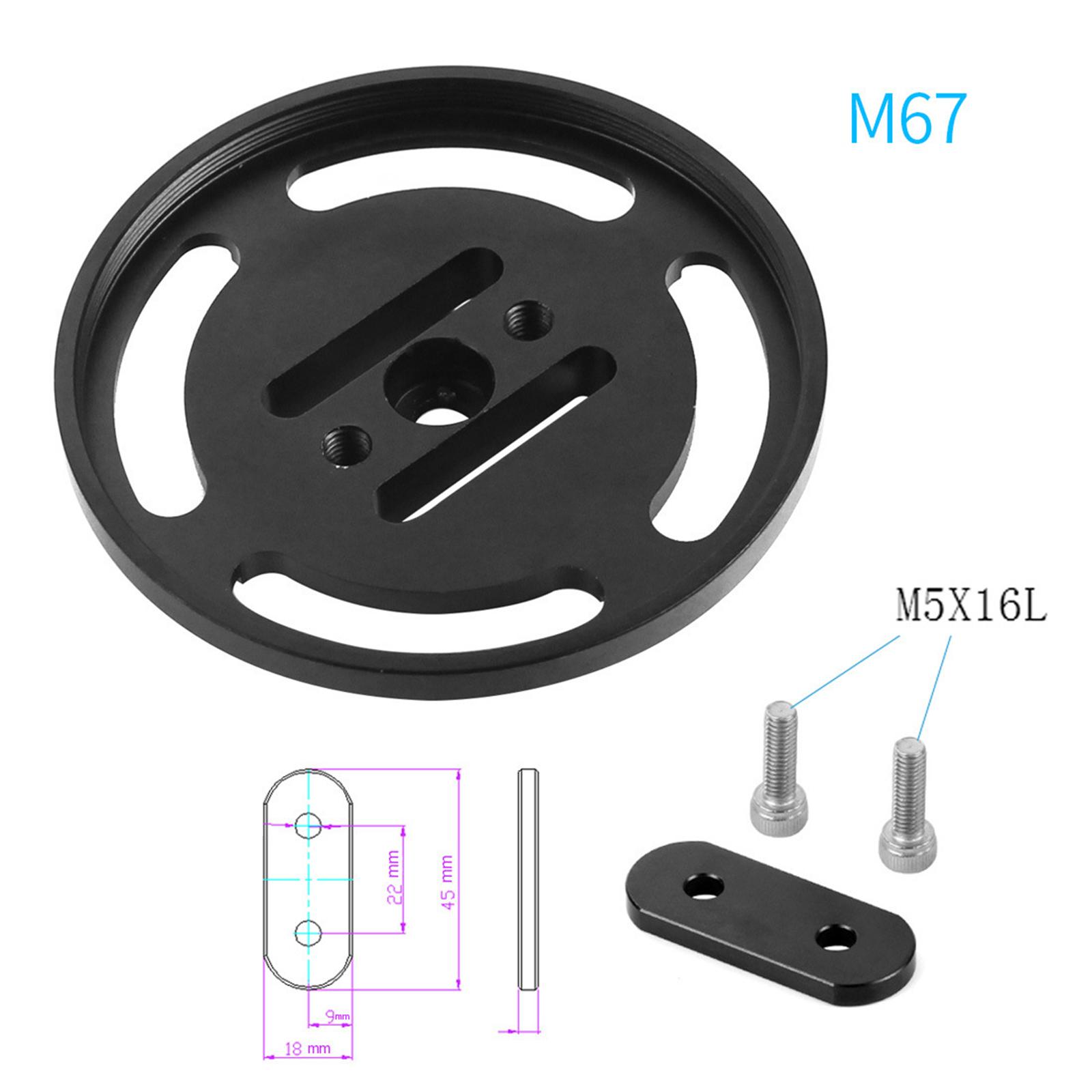 M67/M52 Lens Adapter Mount 52mm 67mm Thread Lens Holder Camera Housing M52 and ring