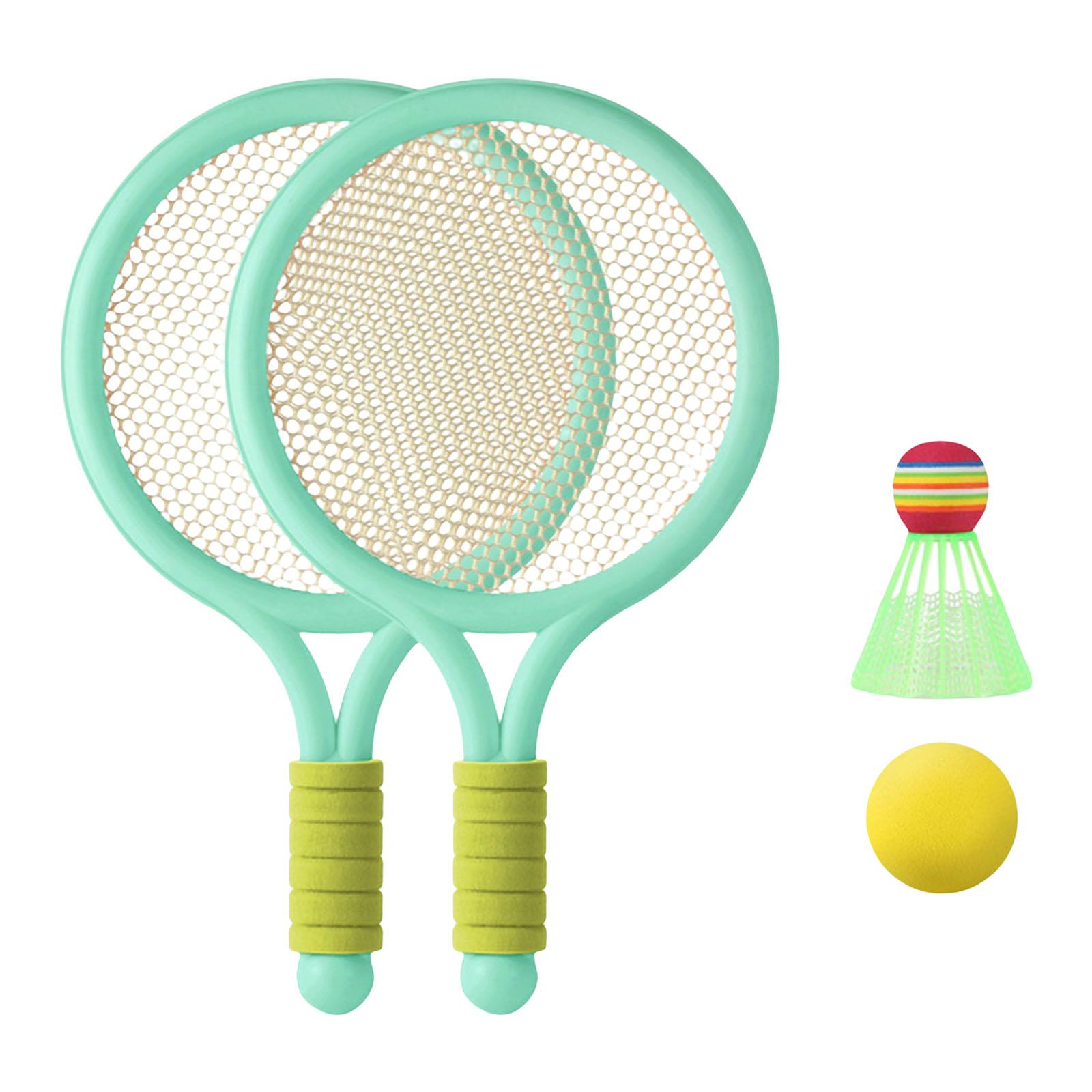 Durable Children's Badminton Tennis Racket for Beginner Training green