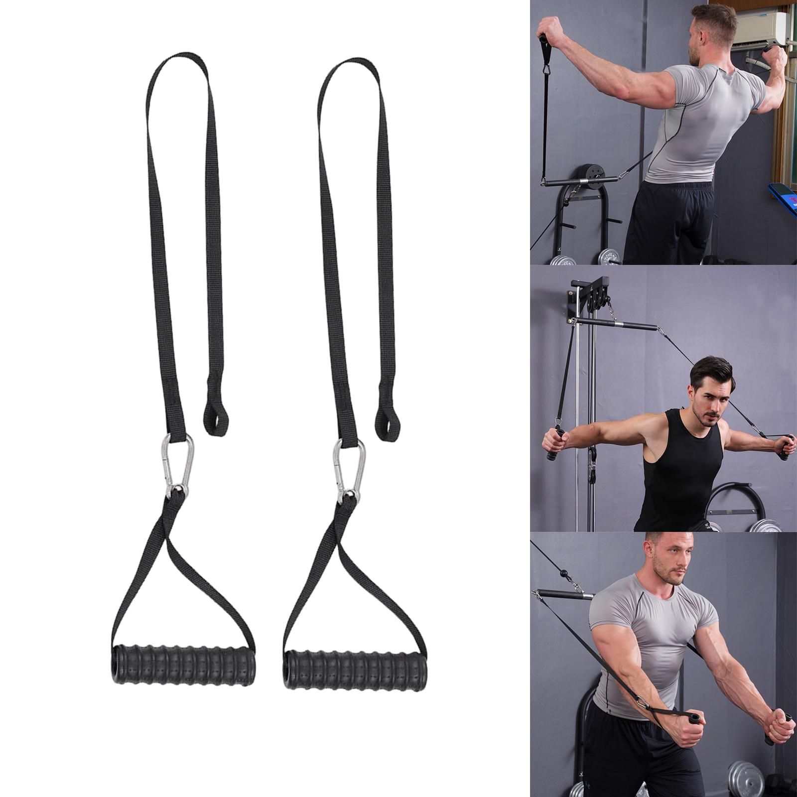 Triceps Rope Pull Down Handle Heavy Duty Pulley System for Strength Training