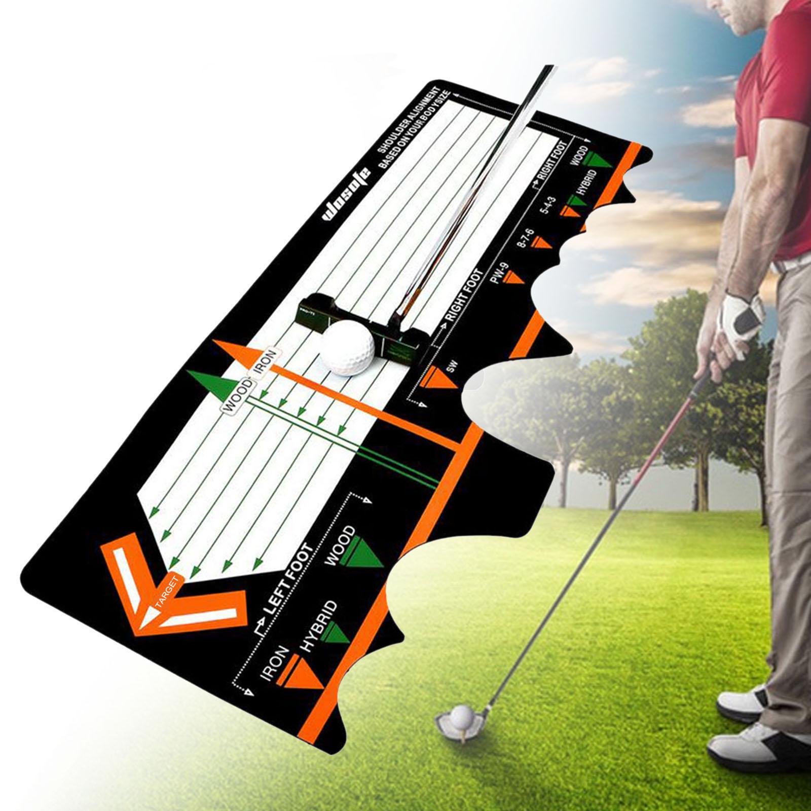 Golf Swing Training Aid Pad Standing Posture Auxiliary Pad Golf Training Mat