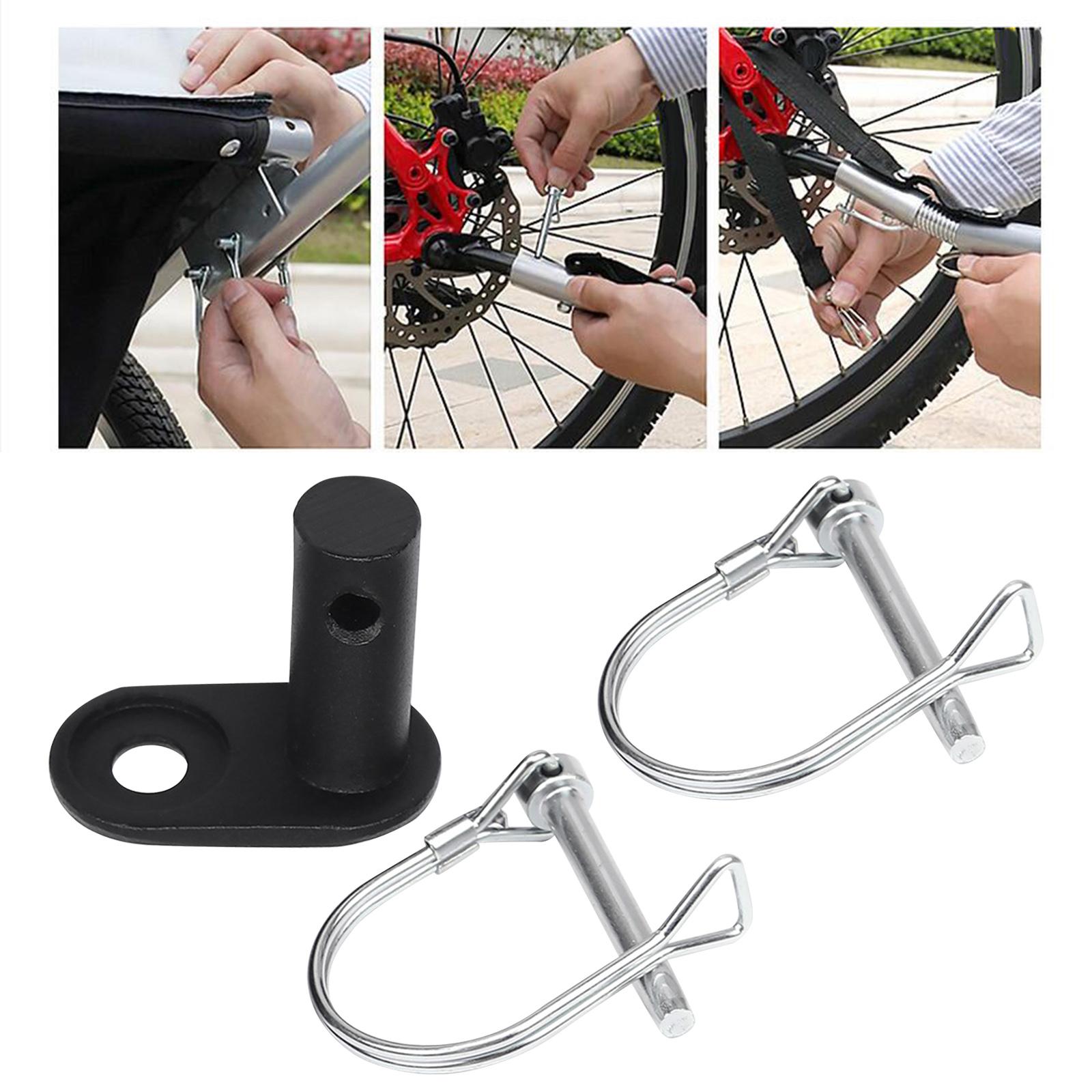 Bike Trailer Hitch Connector Universal Steel Bike Trailer Attachment Adapter