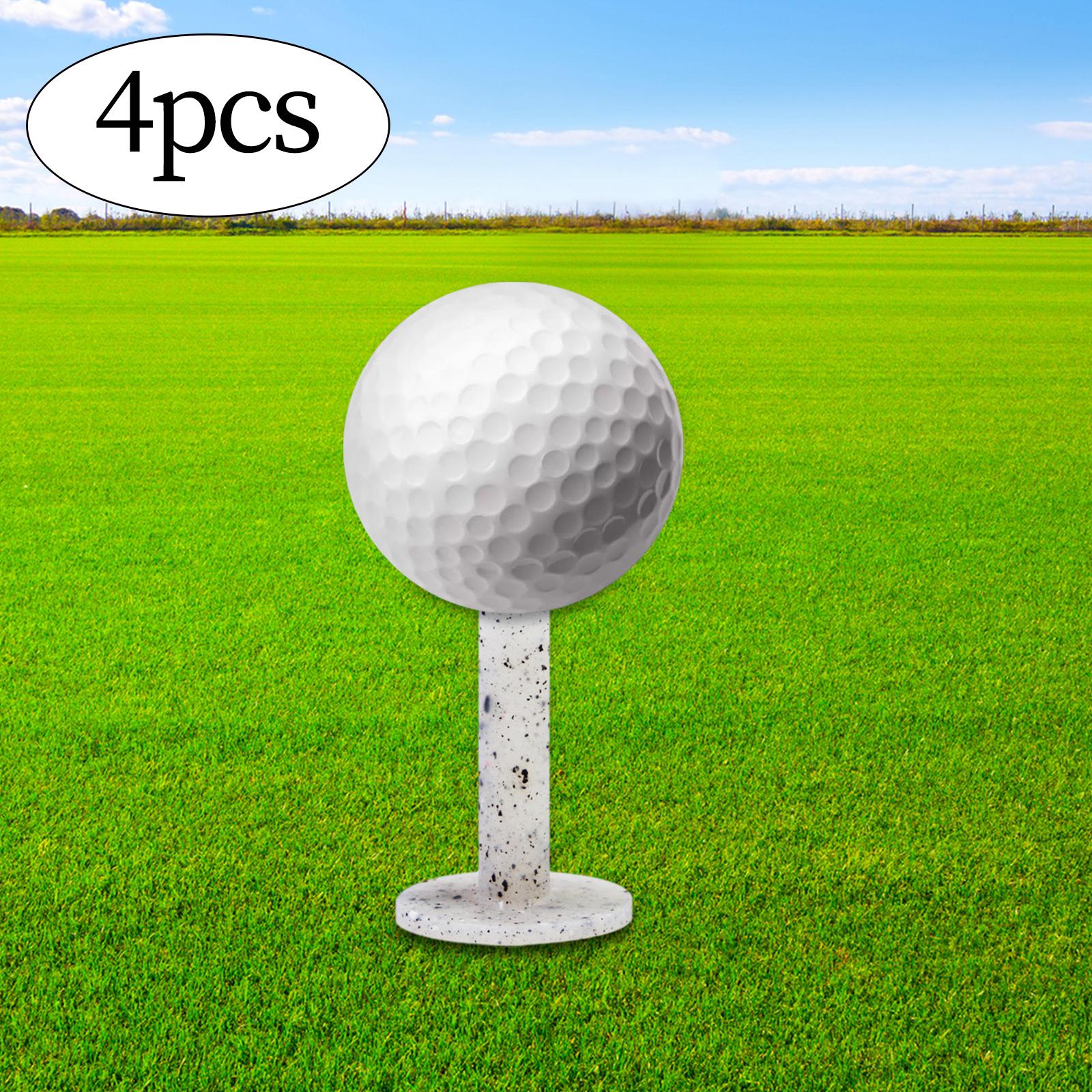 4Pcs Golf Rubber Tees Holders Durable Performance Golf Practice Tees Gray