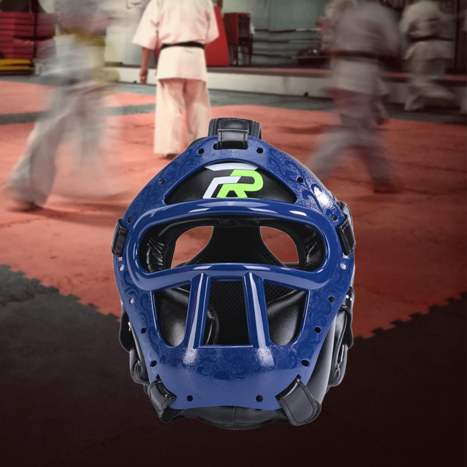 Boxing Headgear Breathable Unisex Full Protection for Grappling MMA Training L