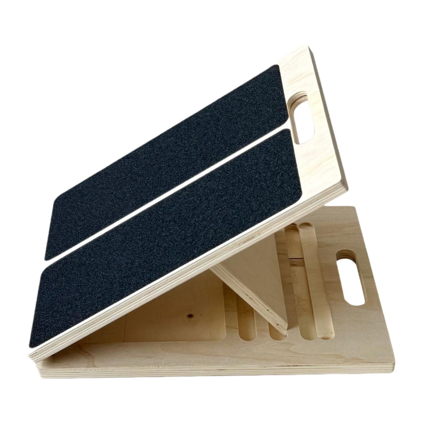 Wooden Slant Board for Calf Stretching Nonslip for Exercise Home Gym Workout