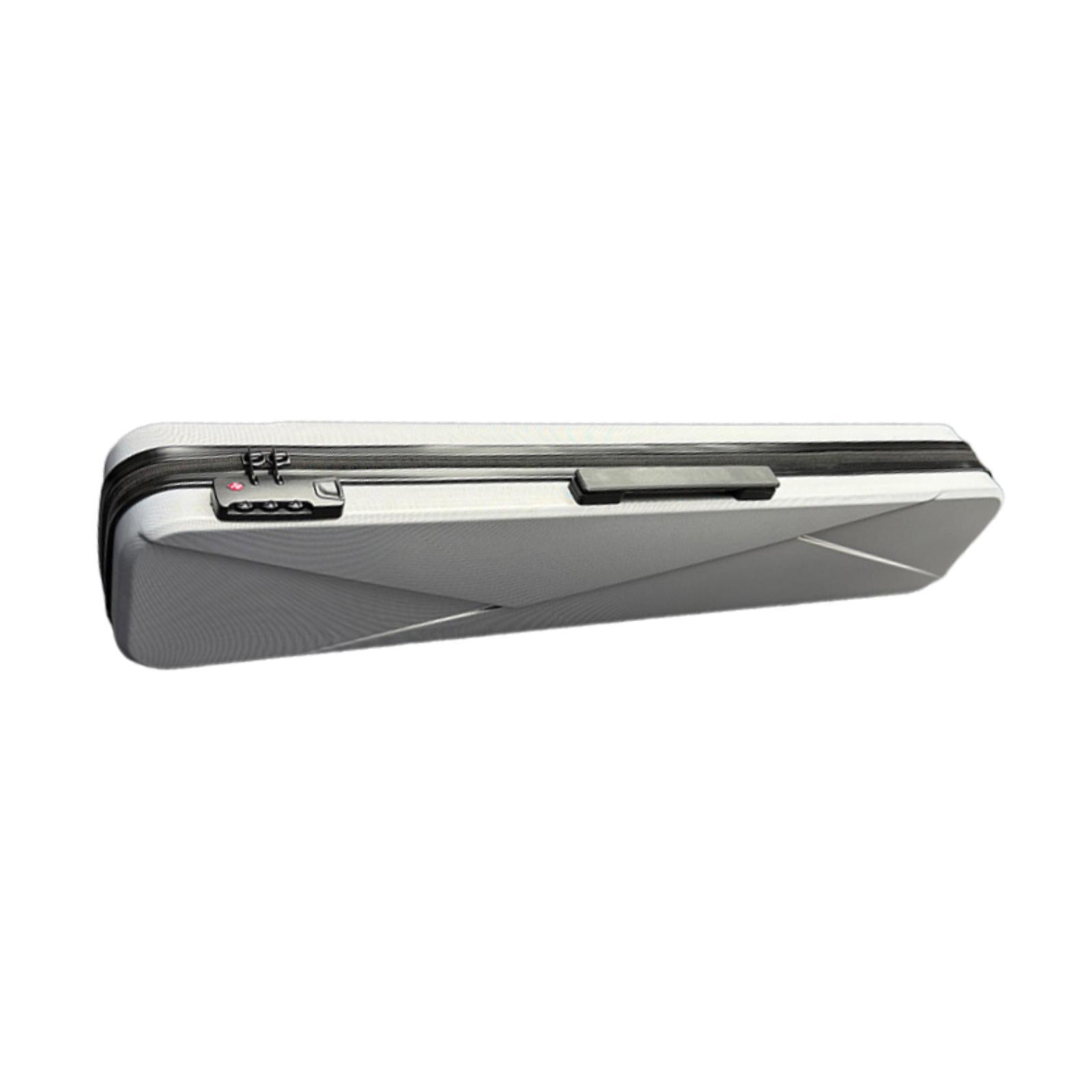 Hard Pool Cue Case Enthusiasts Gift Foam Inside Billiard Stick Carrying Case Silver with Lock