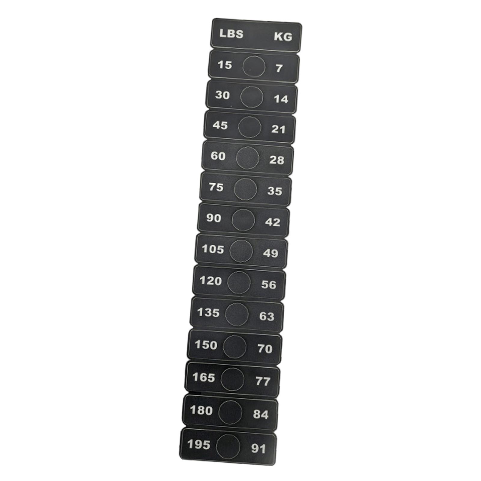 Weight Stack Labels