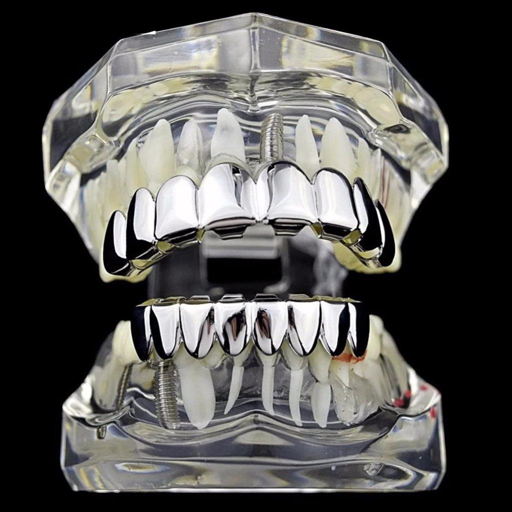 18K Gold Plated Grills Grill Teeth Teeth Costume Free Mold Kit