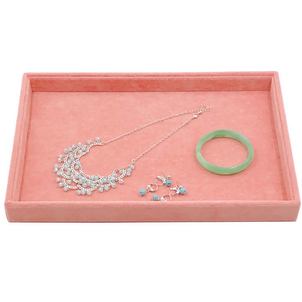 Ring Earrings Necklace Jewelry Display Organizer Box Tray Showcase Holder 1