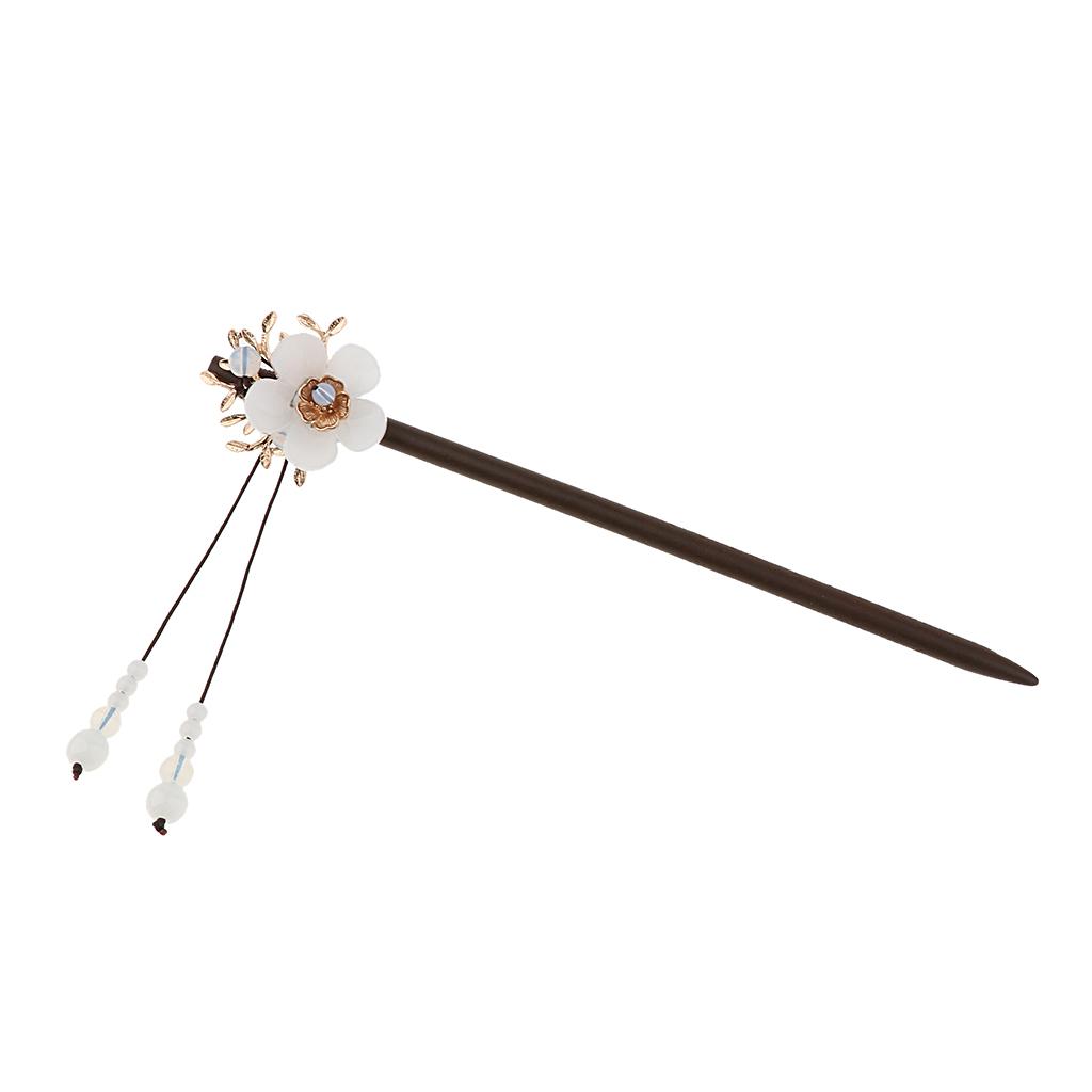 Classic Hairpins Artificial Gemstone Tassel Flower Clothing Hair Accessory 2