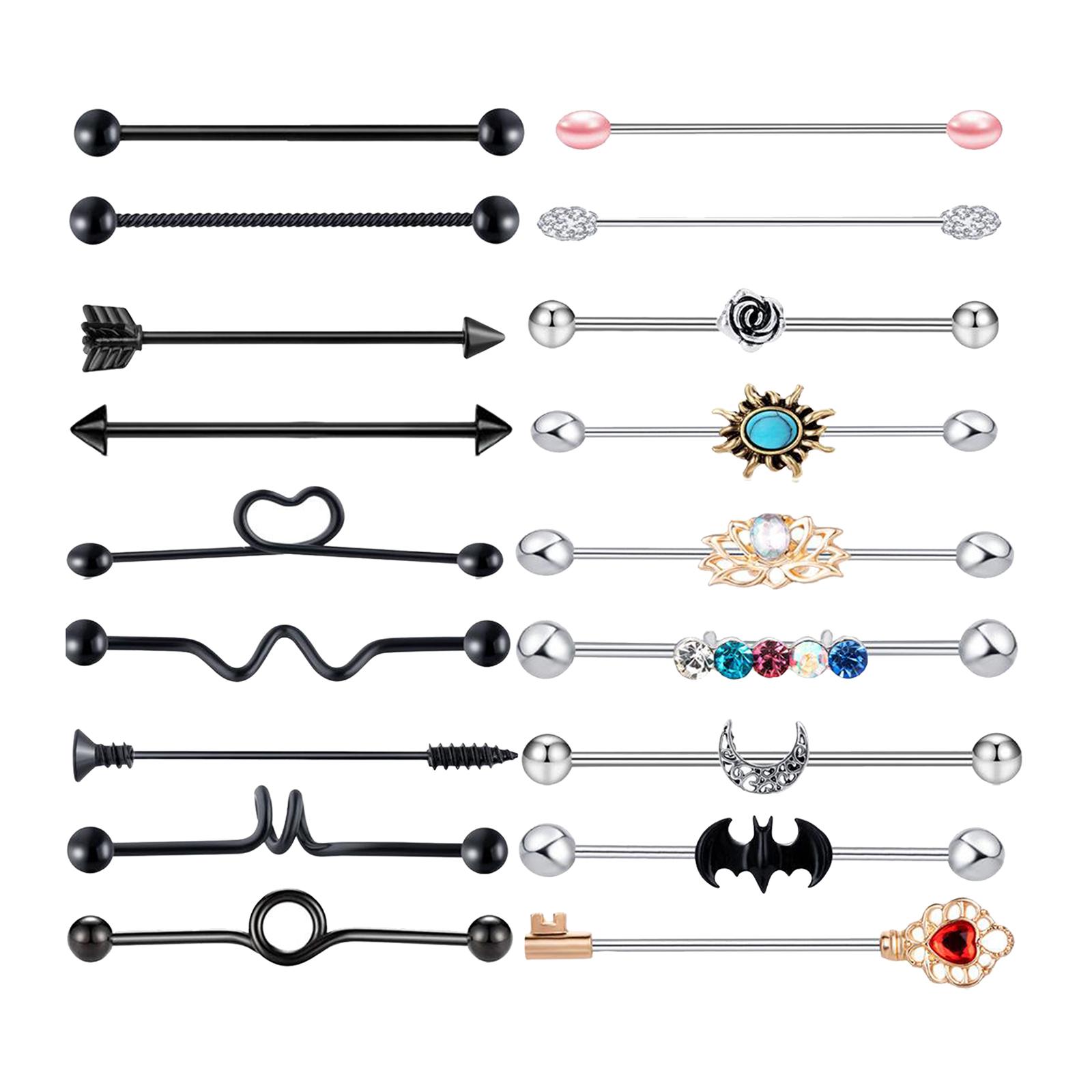 Industrial Barbell Earrings 38mm