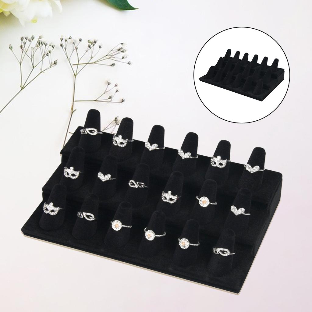  Velvet Bracelet Display Rack for Trinket Bangle +  Ring Display 