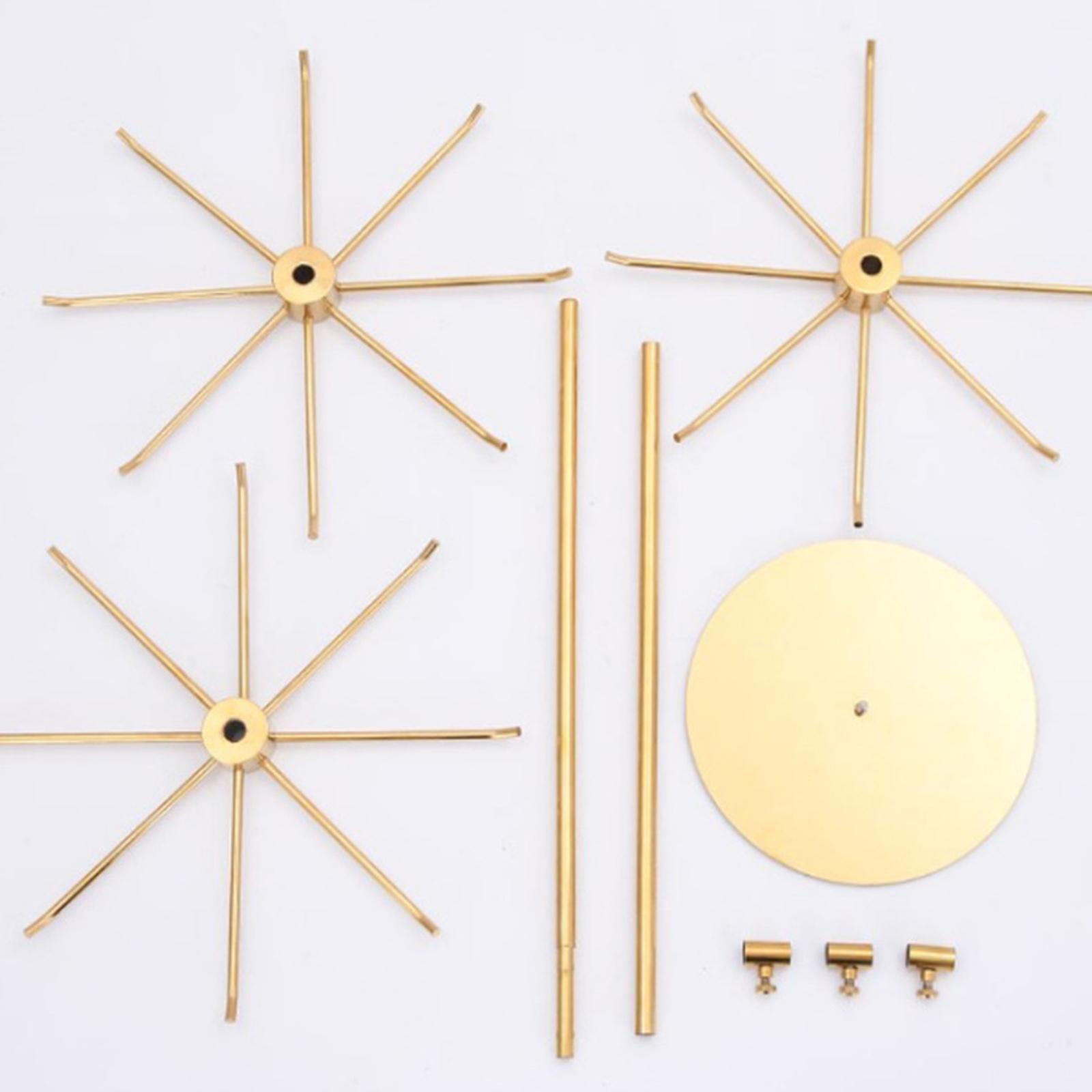 1Pc Rotating Jewelry Stand Necklace Rack Earring Display 3 Layers Gold