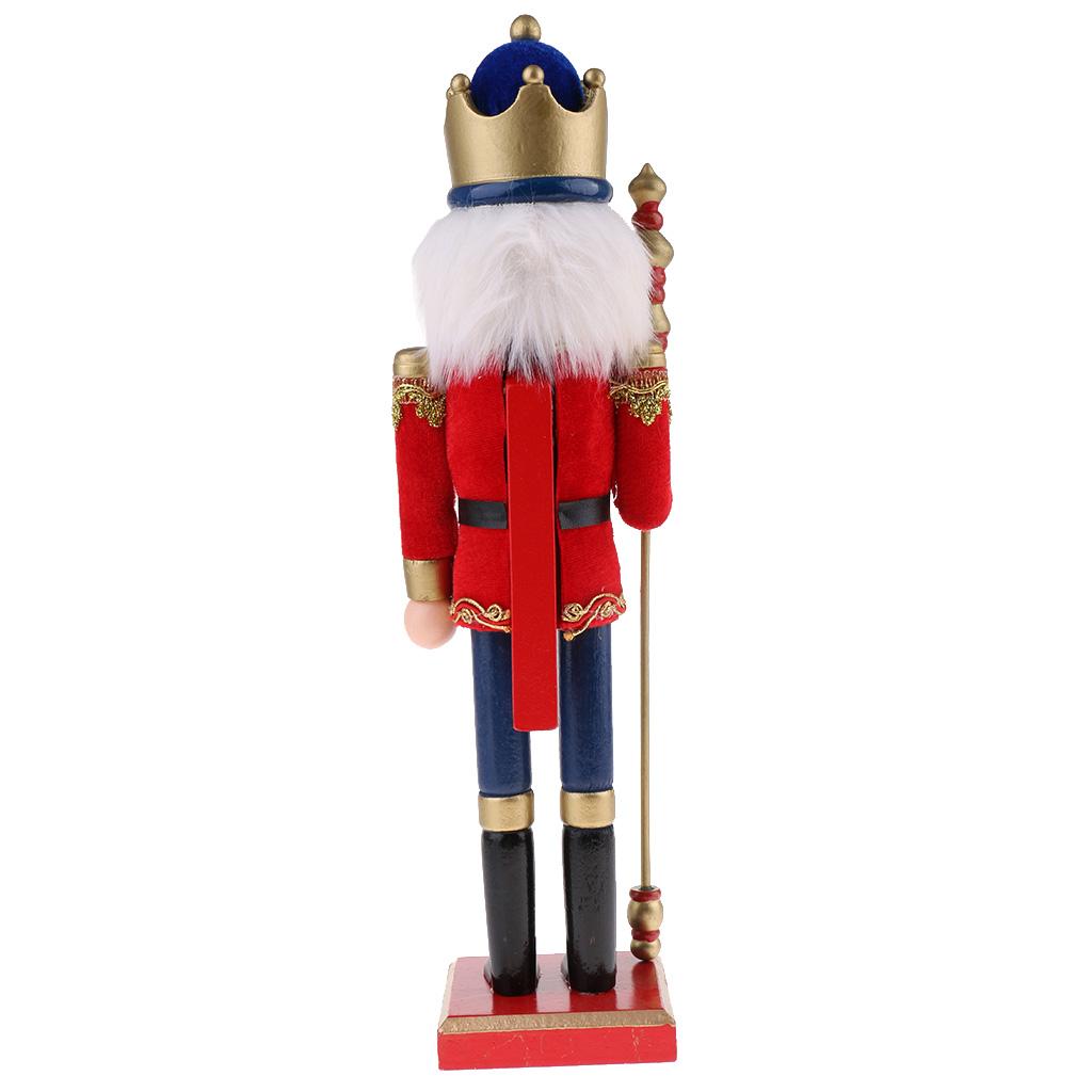 Assorted Wooden Nutcracker Walnut Soldier Statue Figure Festival ...