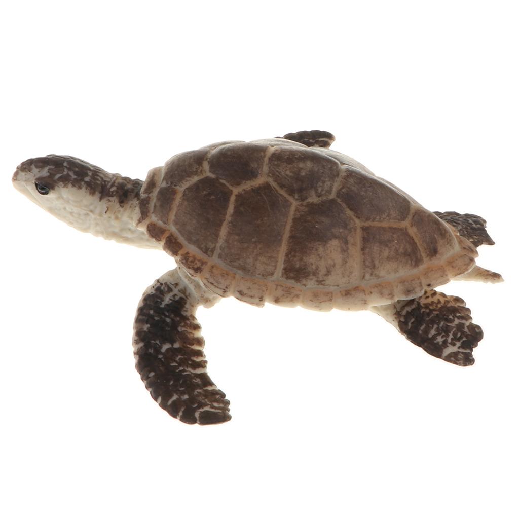 Lifelike Ocean Sea Wild Zoo Animal Model Plastic Turtle Figure ...