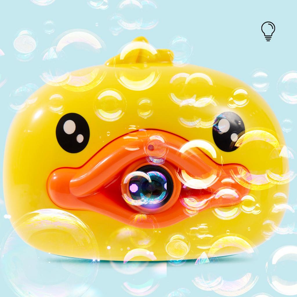 Creative Duck Bubble Camera Kids Toy Bubble Maker for Fun Game Yellow