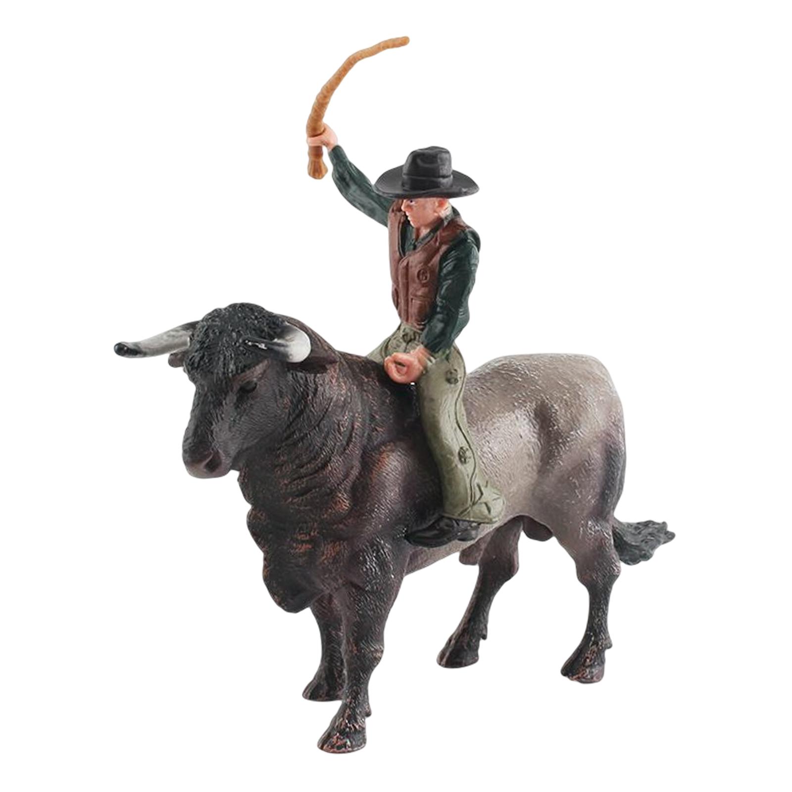 Bull With Rider Figurines
