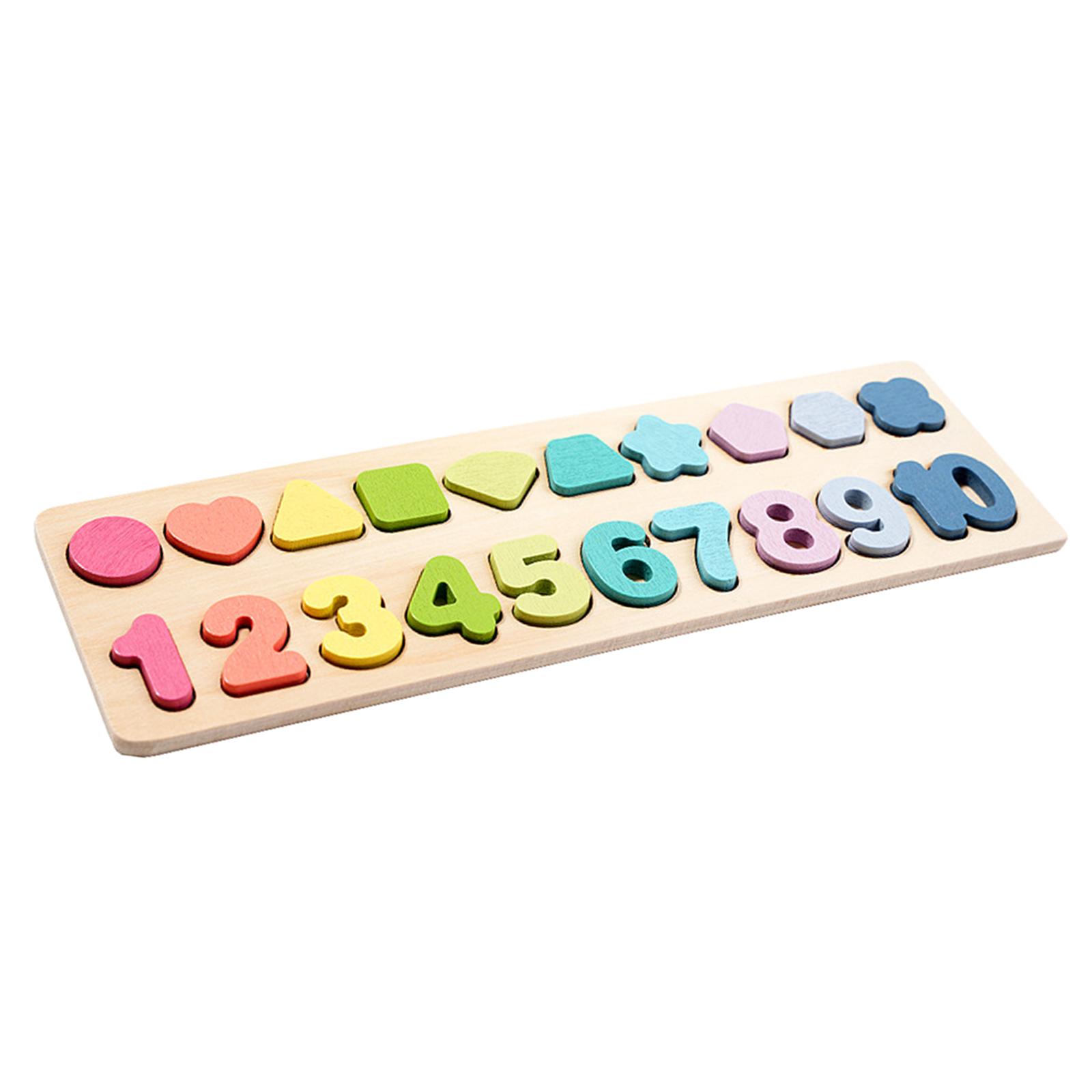 Number Shape Puzzle Learning Board