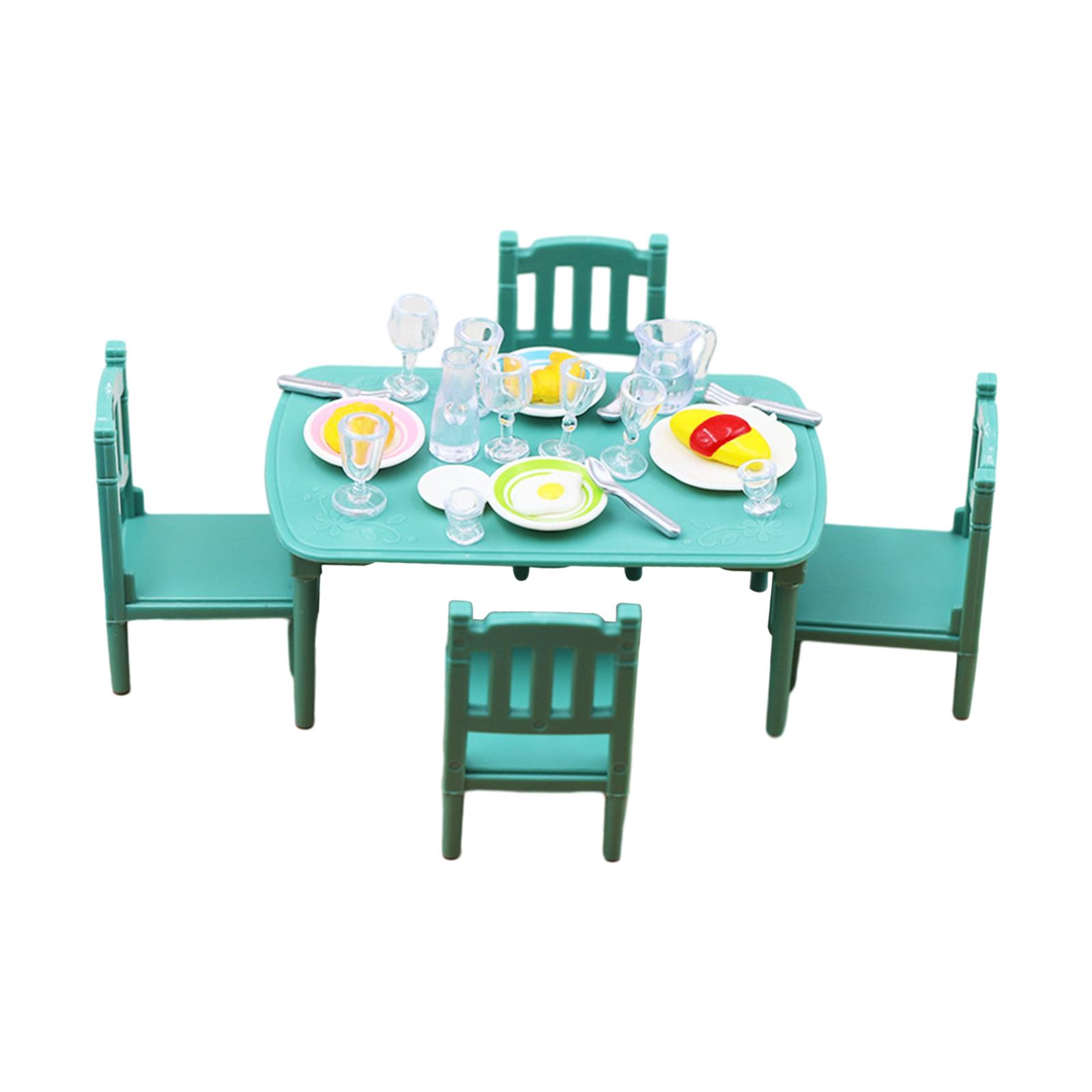 1:12 Dollhouse Dining Room Scenes Miniature