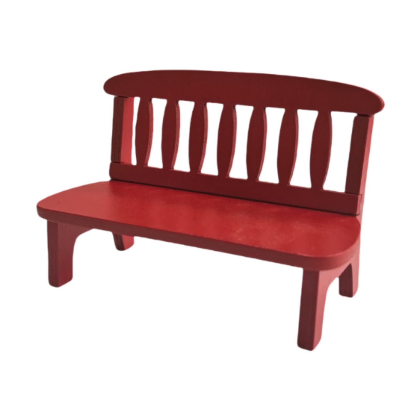 Wooden Doll House Bench