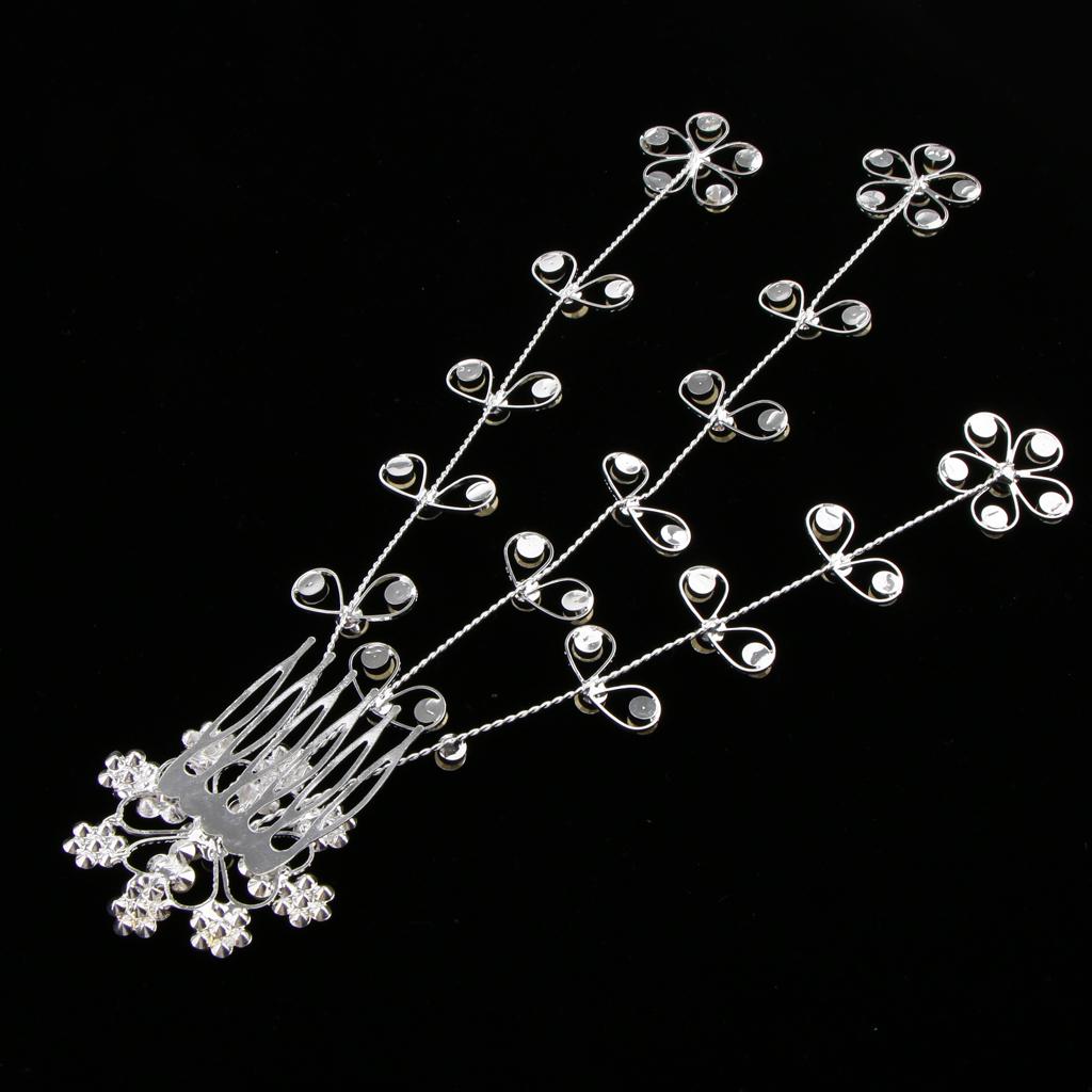 Shiny Crystal Hair Vine Style Hair Comb Wedding Bridal Party Prom Headpiece