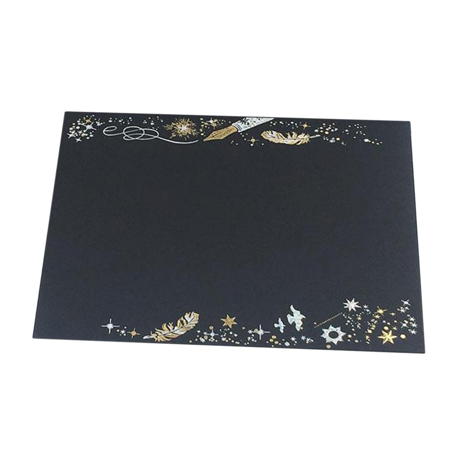 Classical Envelopes Wedding Party Holiday Invitation Envelope Gift Black A