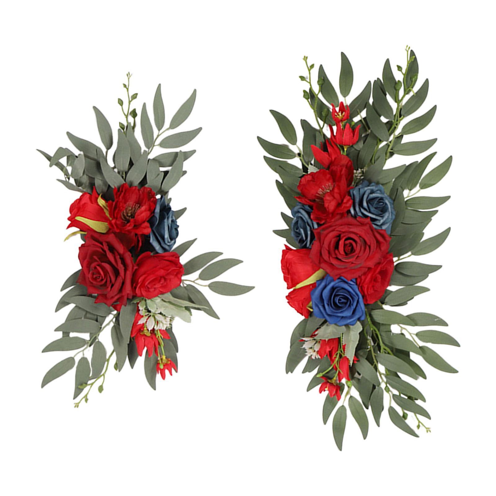 Artificial Rose Swag Red