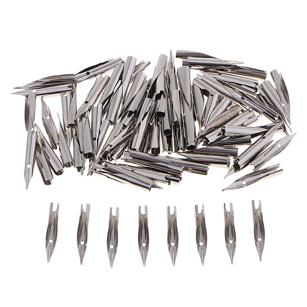 100Pcs Replacement Fountain Pen Nibs 0.5mm Writing Nib Plum Blossoms