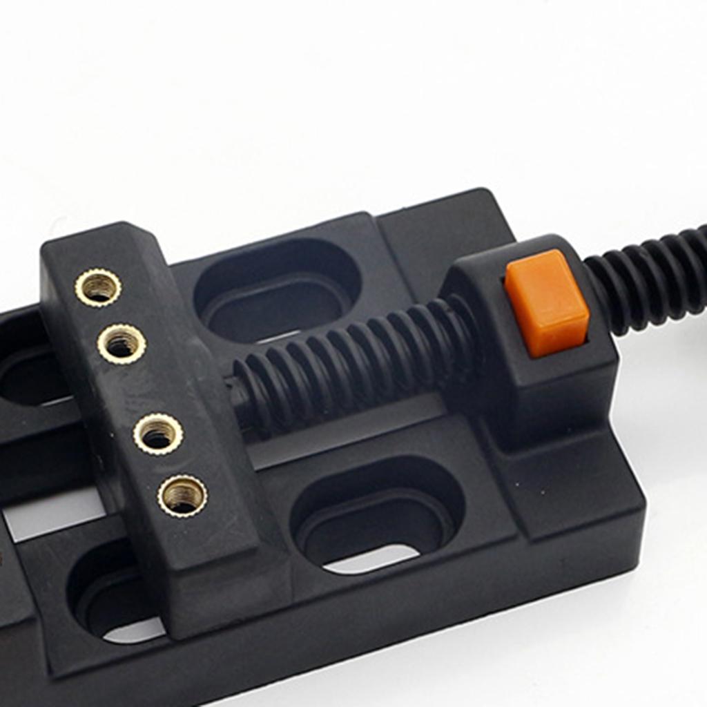 2xUniversal Mini Drill Press Walnut Vise Clamp Table Bench Vice Orange Black