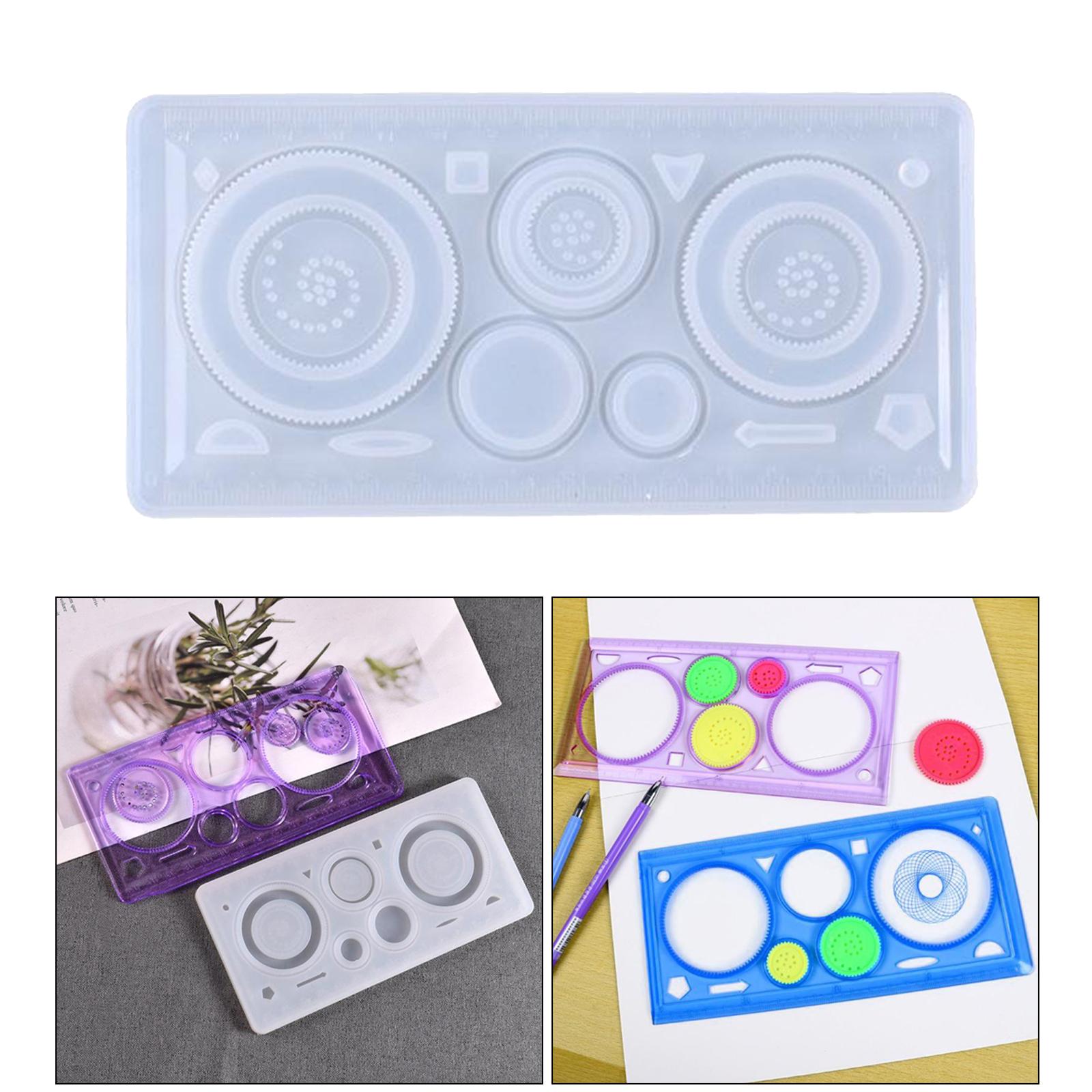 Geometric Ruler Craft Mold Epoxy Resin Mould Mould DIY Pendant Tool Adult