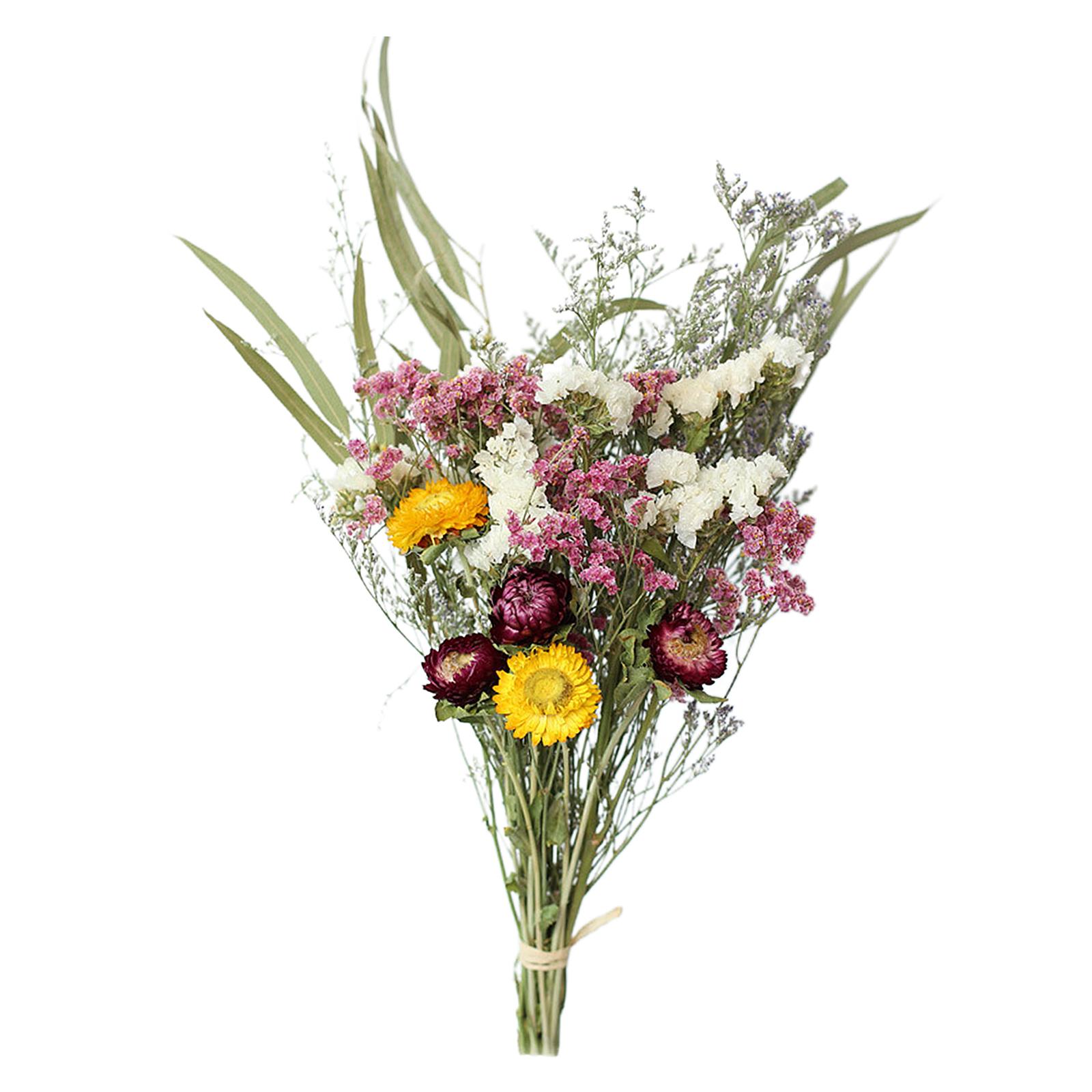 3x Beautiful Natural Dried Bouquet Flowers Cotton Plant Home DIY Arrangement