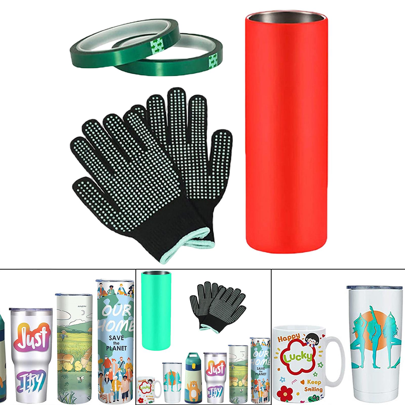Seamless Sublimation Silicone Wrap Sleeve Skinny Straight Tumbler Blanks