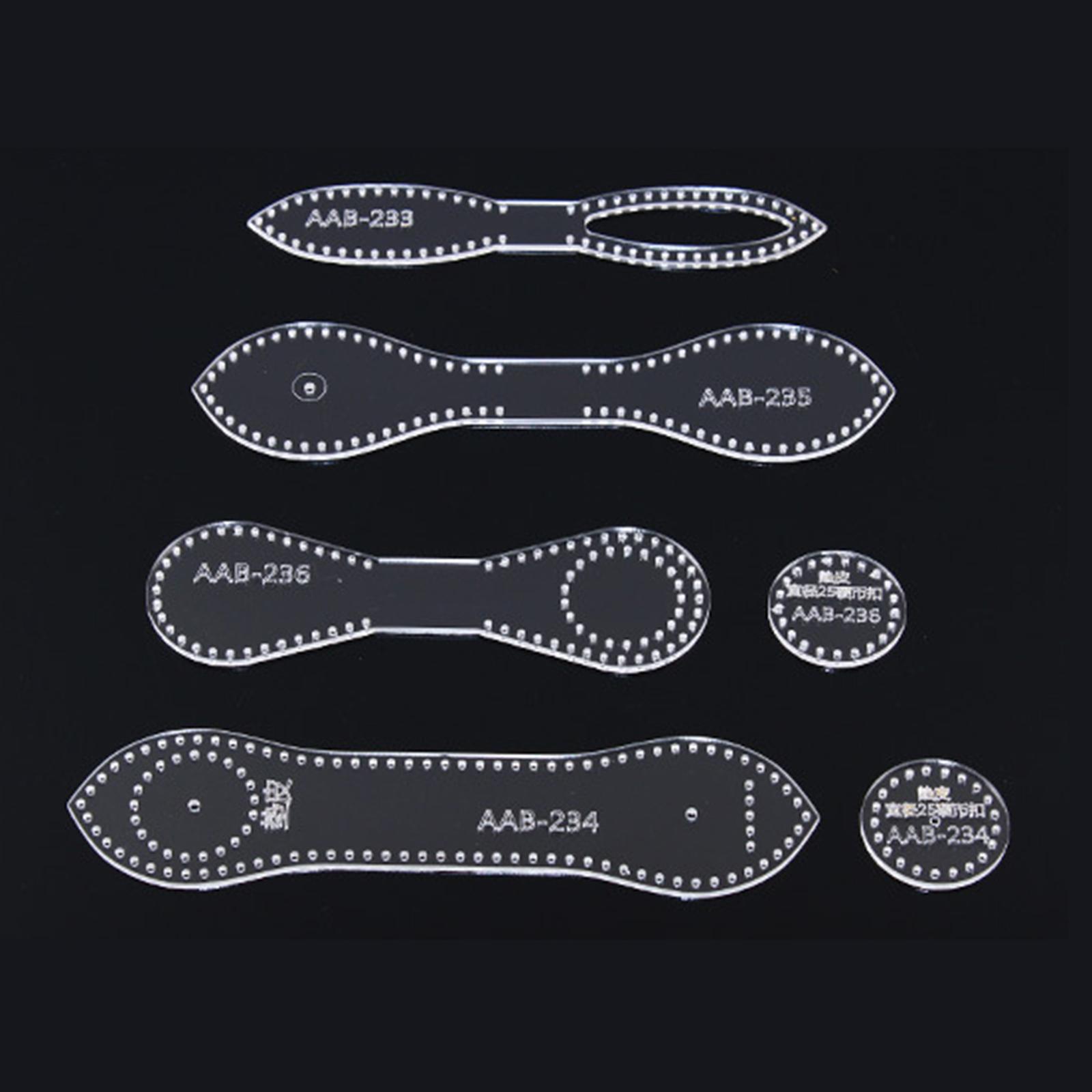 2x4 Pieces Keychain Pattern Stencil Stencil Patchwork Transparent Durable Mold