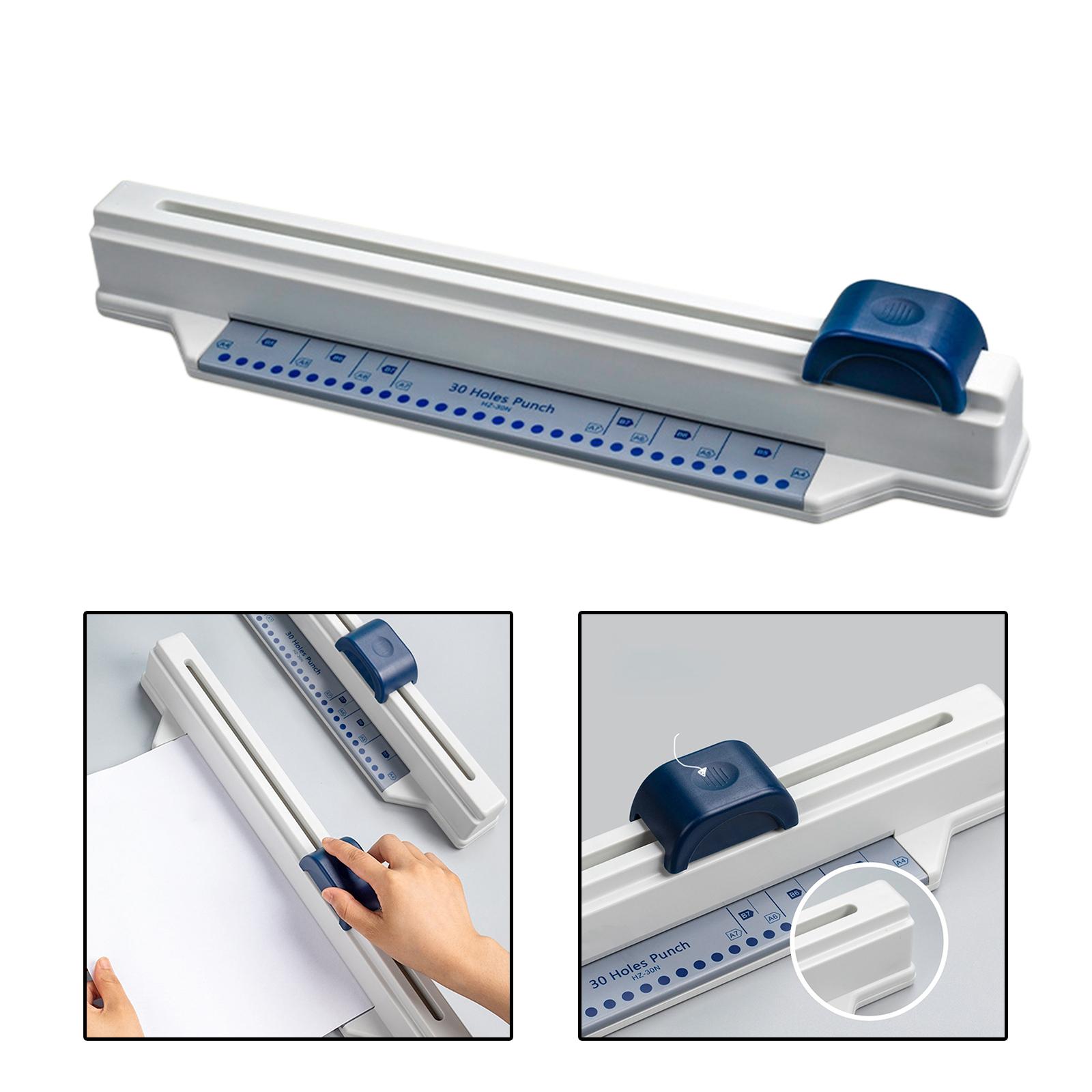 30 Holes Punch Durable Stationery Accessories Manual Office Multi Hole Punch