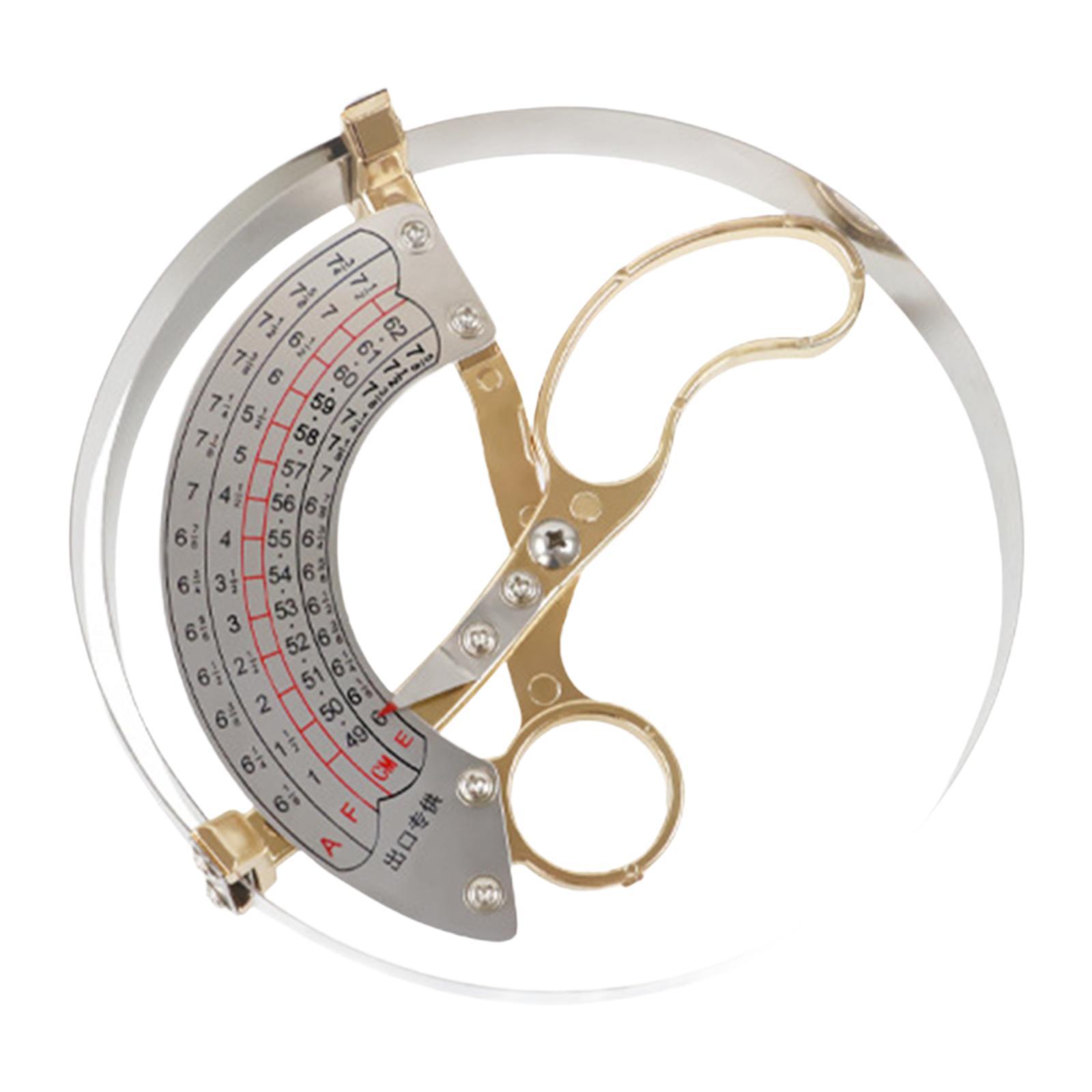 Hat Ruler Caliper Protable Practice Clear for Hat Size Stainless Steel M