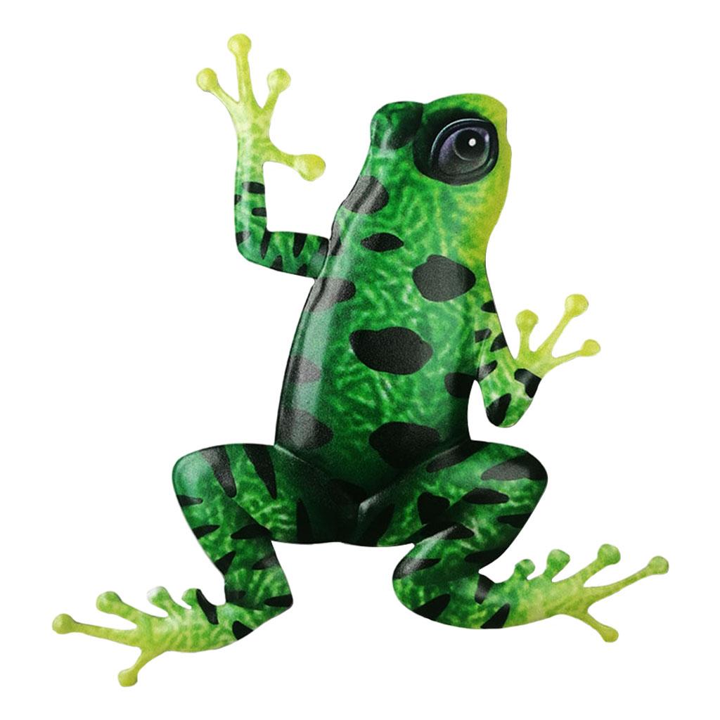 Frog Hanging Sculpture Black Green
