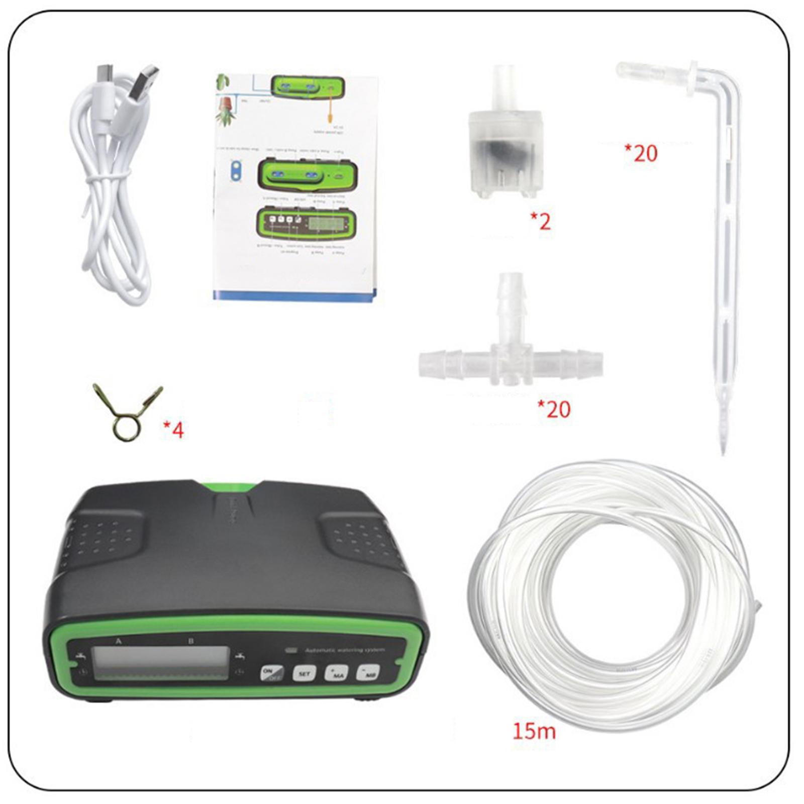 Potted Plant Drip Irrigation for Plants Flower Double Pump Watering