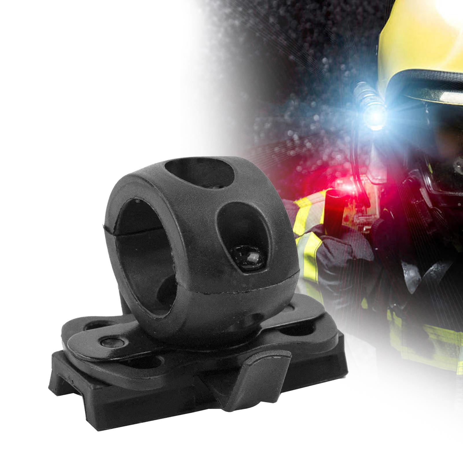 Helmet Flashlight Mount Helmet Light Mount Black Flashlight Mounting Bracket Style B