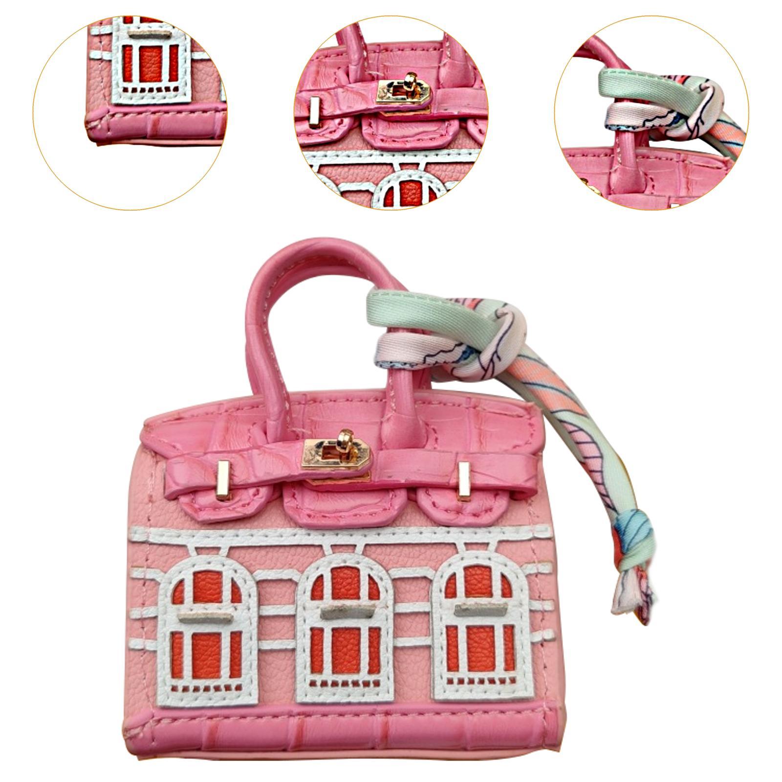 Car Keychain Cover Organizer Beauty Makeup Creative Cute Change Purse Wallet pink