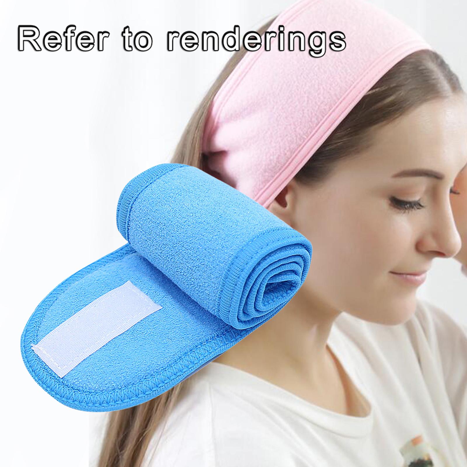 SPA Facial Headband Stretch Washable for Facials Makeup Bath Blue