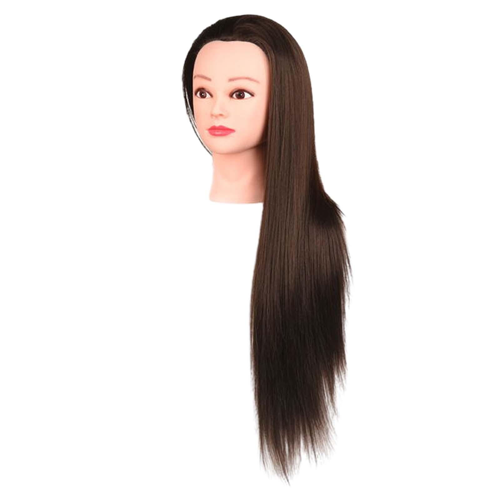 Hair Training Head Brown