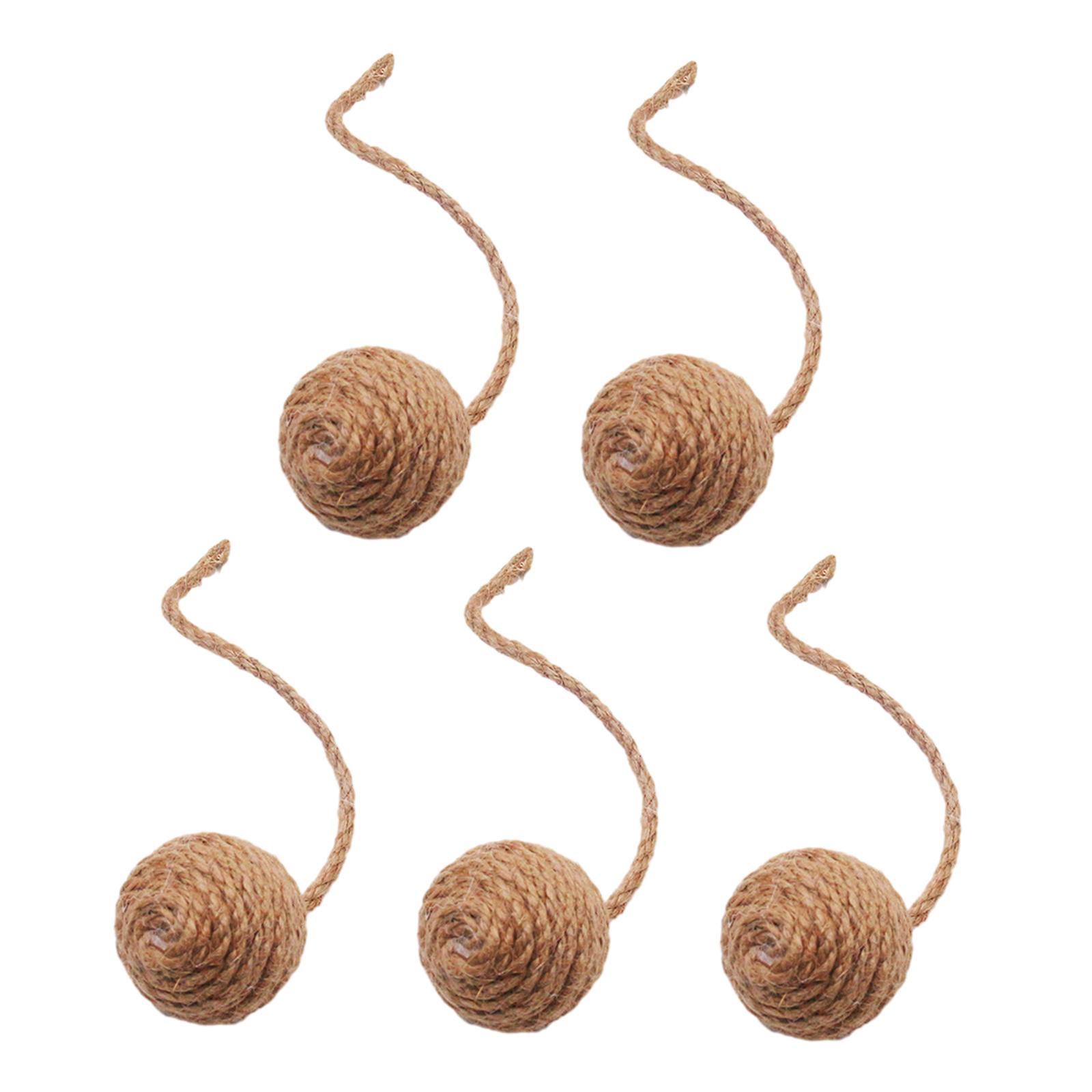 Cat Toys Sisal Ball 5 Pieces